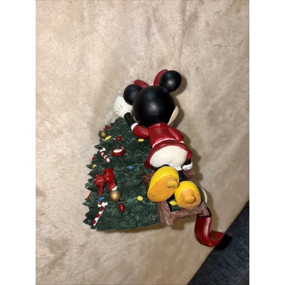 VTG Mickey Unlimited Santa's Best Stocking Hanger Minnie Mouse Christmas Tree
